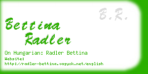 bettina radler business card